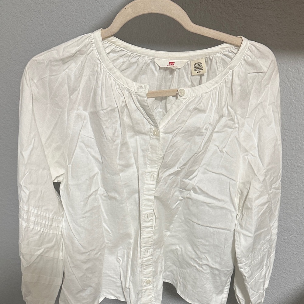 Levi's Classic White Button-Down Shirt